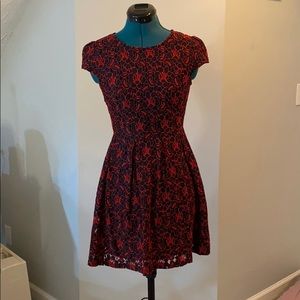 Black and red party dress